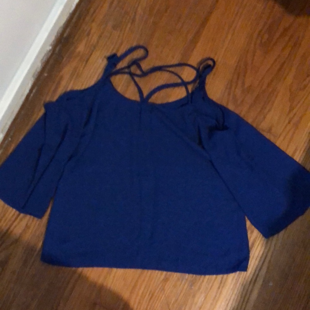 royal blue tunic with fun straps